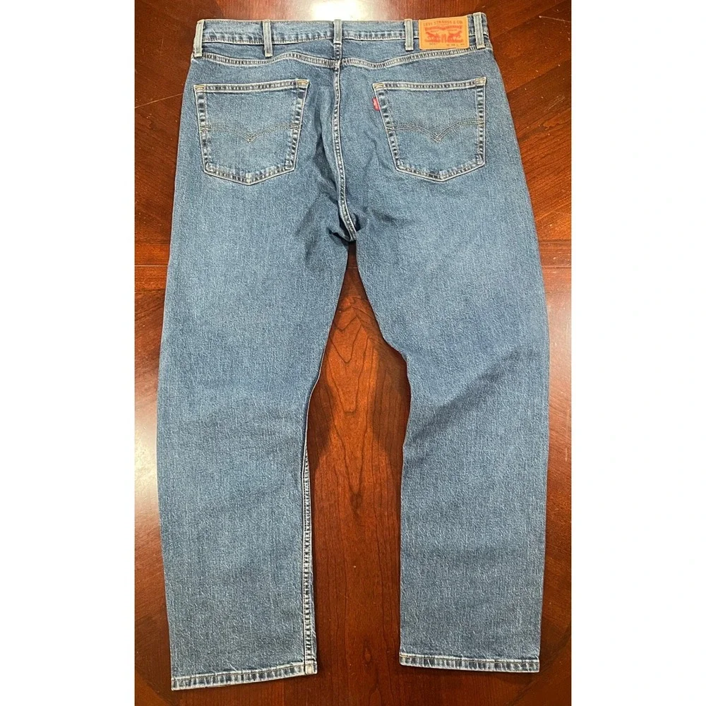 Levi's 505 Regular Fit Straight Leg Jeans Mens Tag 38x30 Measures 39x29 Blue EUC